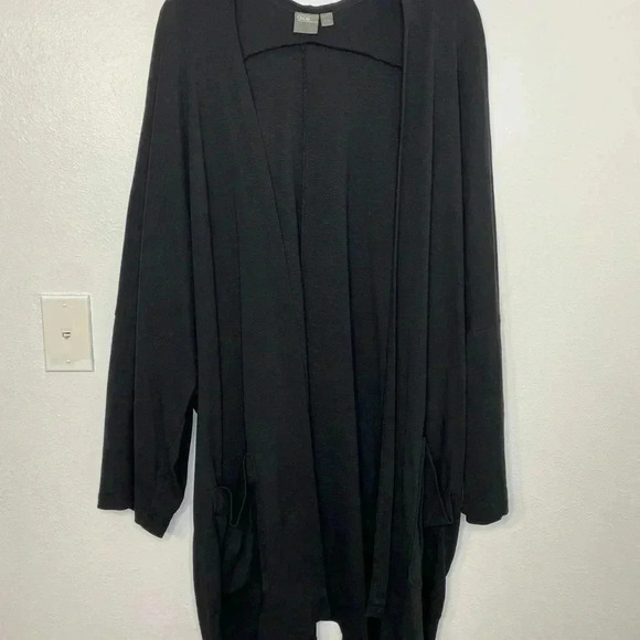 Asos Black Open Longline Cardigan - Picture 2 of 6